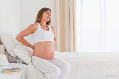 Back pain in a pregnant girl