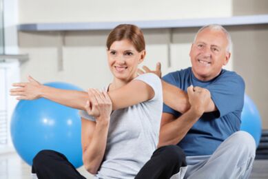 Exercise therapy for osteochondrosis of the lower back