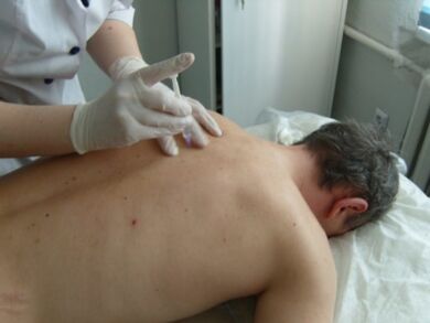 Intra-articular injections of chondroprotectors for thoracic osteochondrosis