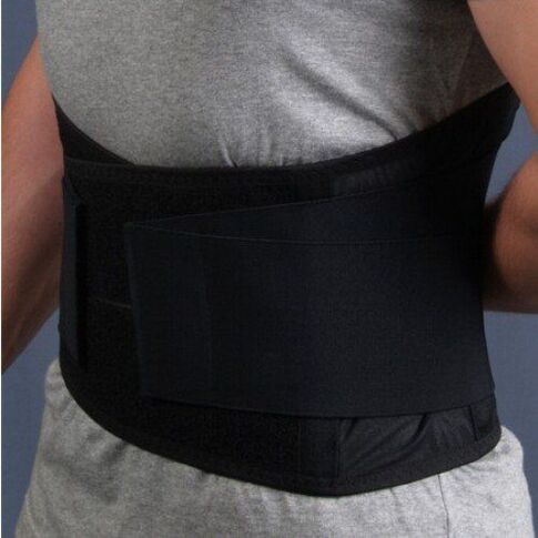 Fixing belt for the lower back for osteochondrosis